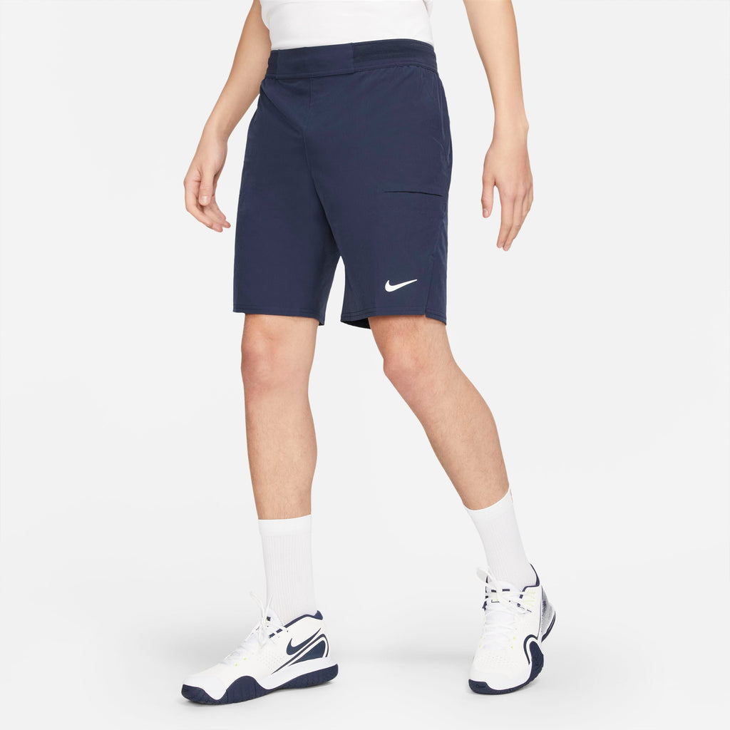 Nike Men's Dri-FIT Advantage 9-Inch Shorts (Obsidian/White) - RacquetGuys.ca