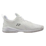 Yonex Power Cushion Sonicage 3 Women's Tennis Shoe (White/Silver)