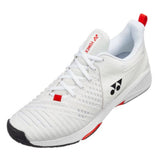 Yonex Power Cushion Sonicage 3 Men's Tennis Shoe (White/Red)