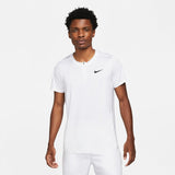 Nike Men's Dri-FIT Advantage Zip Polo (White/Black)