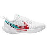 Nike Zoom Pro Women's Tennis Shoe (White/Red/Teal) - RacquetGuys.ca