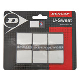 Dunlop U-Sweat Overgrip 3 Pack (White)
