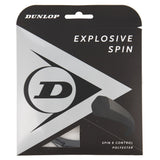 Dunlop Explosive Spin 17 G Tennis String (Black) - RacquetGuys.ca