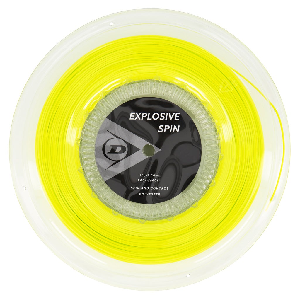 Dunlop Explosive Spin 16/1.30 Tennis String Reel (Yellow