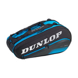 Dunlop FX Performance 8 Pack Racquet Bag (Black/Blue)