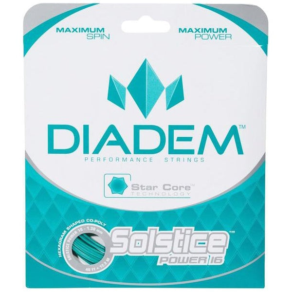 Diadem Solstice Power 16/1.30 Tennis String (Teal