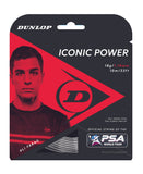 Dunlop Iconic Power 18 Squash String (Grey) - RacquetGuys.ca