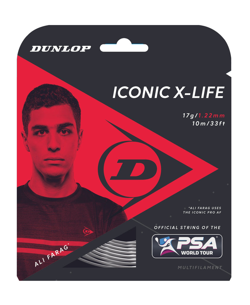 Dunlop Iconic X-Life Squash String (Natural) - RacquetGuys.ca