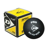 Dunlop Pro Double Yellow Dot Squash Ball - RacquetGuys