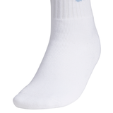 adidas Women's Sport Stripe High Quarter Socks (White) - RacquetGuys.ca