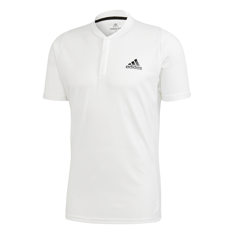 adidas Men's D2M 3S Climalite 3 Button Tech Ink White Polo Shirt Size Small
