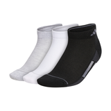 adidas Women's Superlite Low-Cut Socks 3 Pack (Black/White/Grey)