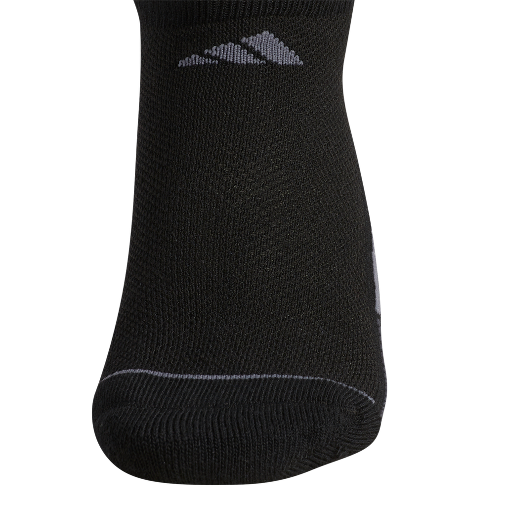 adidas Women's Superlite 3 Stripe No-Show Socks (Black/White/Grey) - RacquetGuys.ca