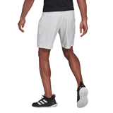 adidas Men's Club Stretch Woven 9-Inch Shorts (White/Black)
