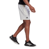 adidas Men's Club Stretch Woven 7-Inch Shorts (White/Black)