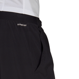 adidas Men's Club Stretch Woven 7-Inch Short (Black/White)