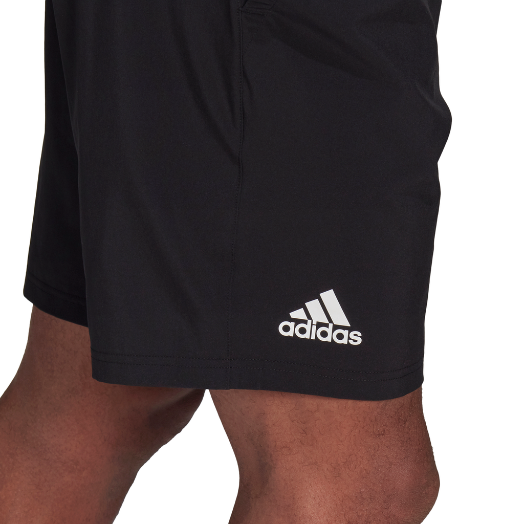 adidas Men s Club Stretch Woven 9 Inch Short Black White