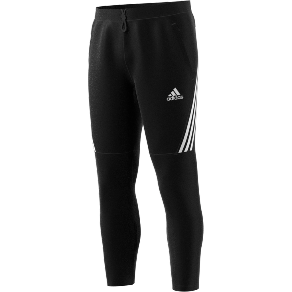 adidas Men's AeroReady Woven 3S Pants (Black/White) - RacquetGuys