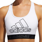 adidas Don't Rest Badge of Sport Women's Sports Bra (White/Black) - RacquetGuys