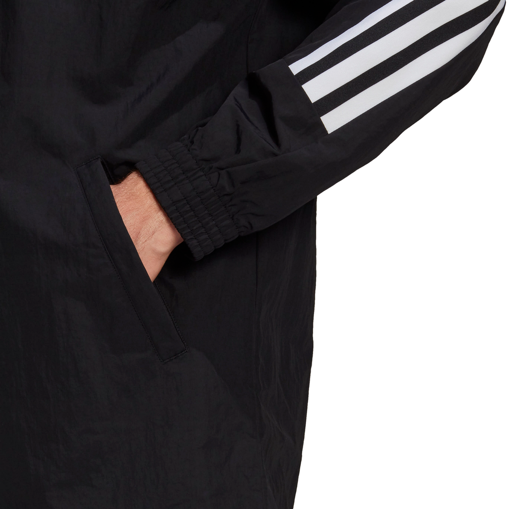 adidas Men's 3 Stripes Tape Jacket (Black/White)