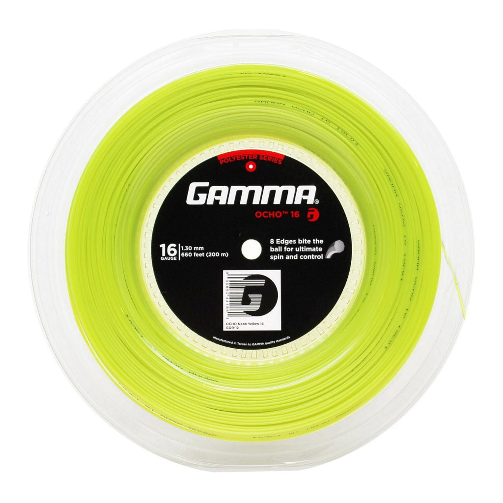 Gamma Ocho 16 Tennis String Reel 200M (Yellow)