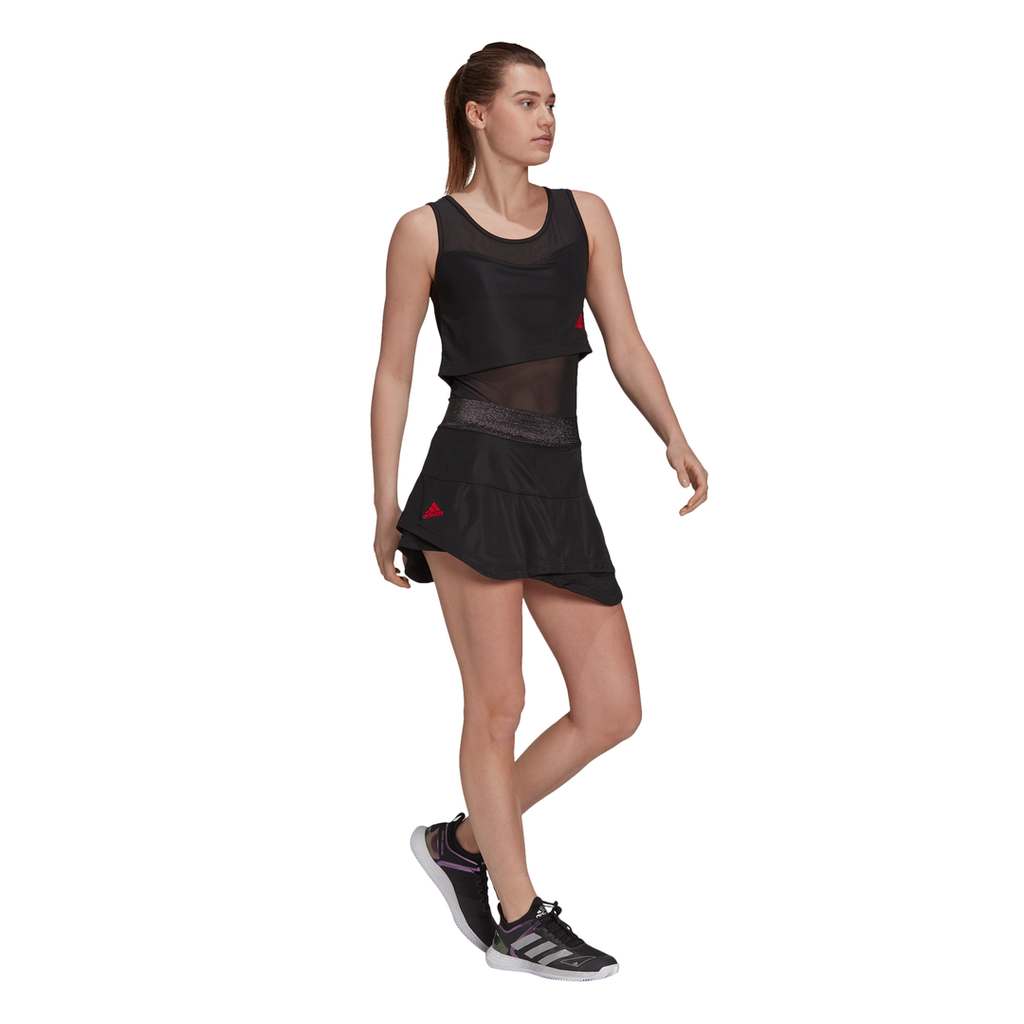 adidas Women's AeroReady Primeblue Match Skirt (Black)