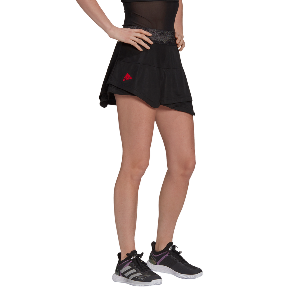 adidas Women's AeroReady Primeblue Match Skirt (Black)