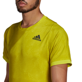 adidas Men's FreeLift Primeblue Printed Top (Yellow)