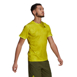 adidas Men's FreeLift Primeblue Printed Top (Yellow)