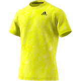 adidas Men's FreeLift Primeblue Printed Top (Yellow) - RacquetGuys