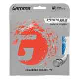 Gamma Synthetic 16/1.30 w/ Wearguard Tennis String (Blue)