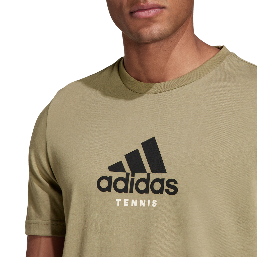 Primitiv forklædt Mariner adidas Men's Tennis Graphic Tee Top (Orbit Green) | RacquetGuys