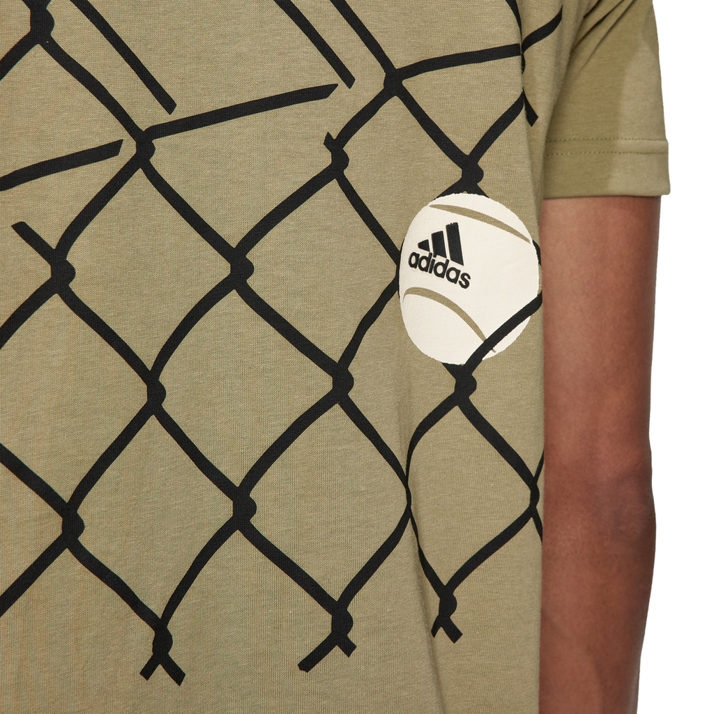 Primitiv forklædt Mariner adidas Men's Tennis Graphic Tee Top (Orbit Green) | RacquetGuys