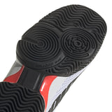 adidas Barricade Junior Tennis Shoe (White/Black/Red)