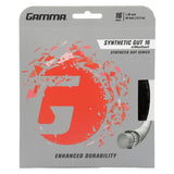Gamma Synthetic 16/1.30 with Wearguard Tennis String (Black)