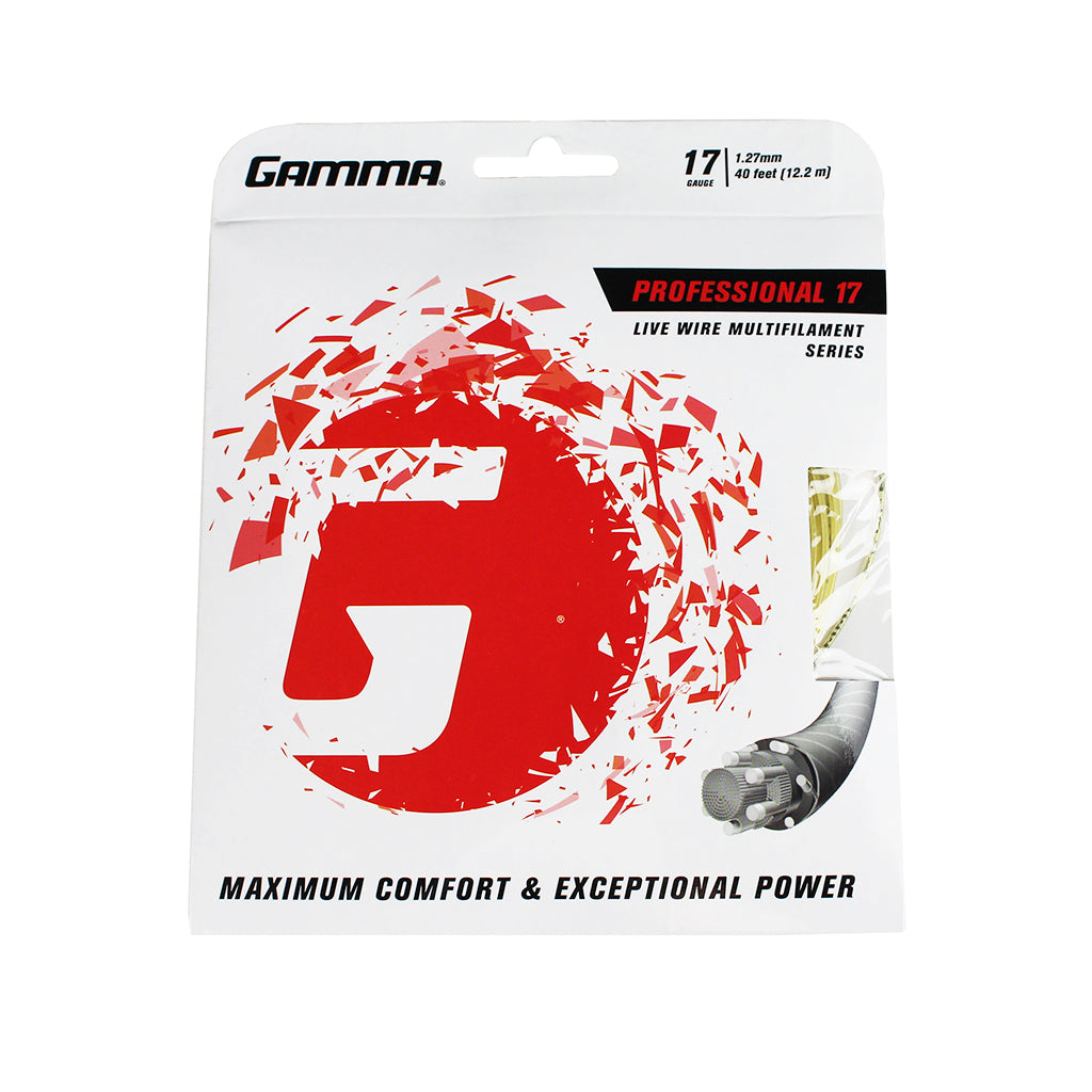 Gamma Live Wire Professional 17 Tennis String (Natural)