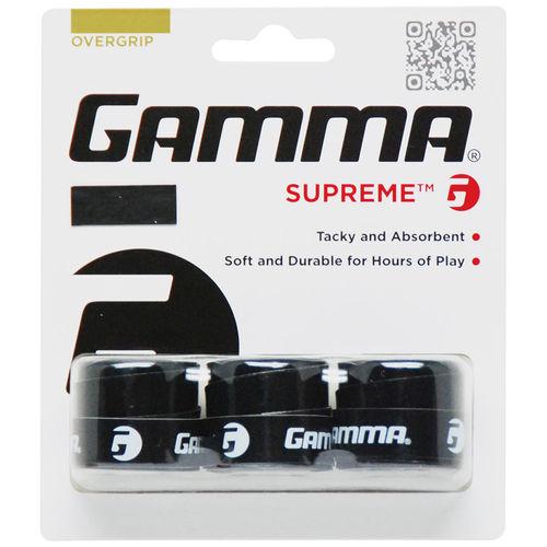 Gamma Supreme Overgrip 3 Pack (Black) - RacquetGuys