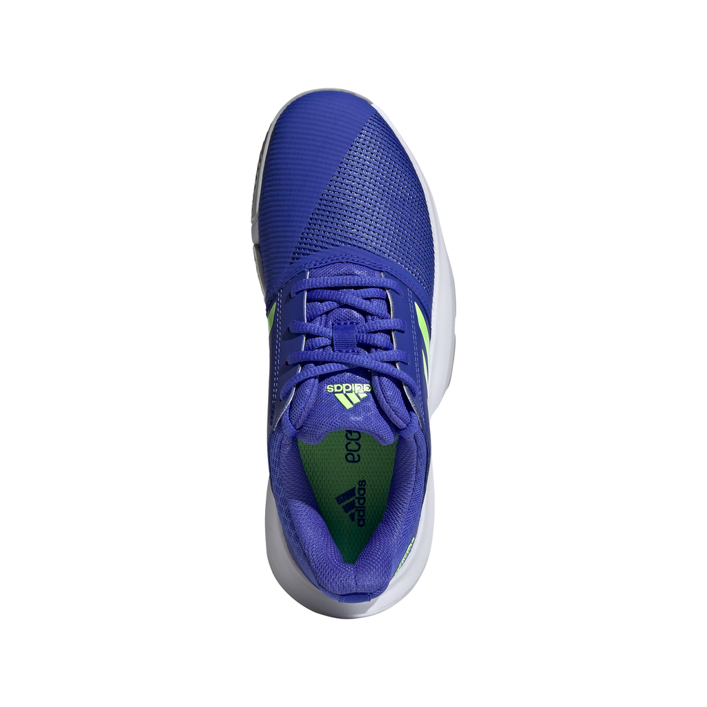 Premedicación Incompatible ganado adidas CourtJam XJ Junior Tennis Shoe (Blue/Neon Green) | RacquetGuys