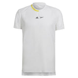 Adidas Men's London Stretch Woven Top (White/Yellow)