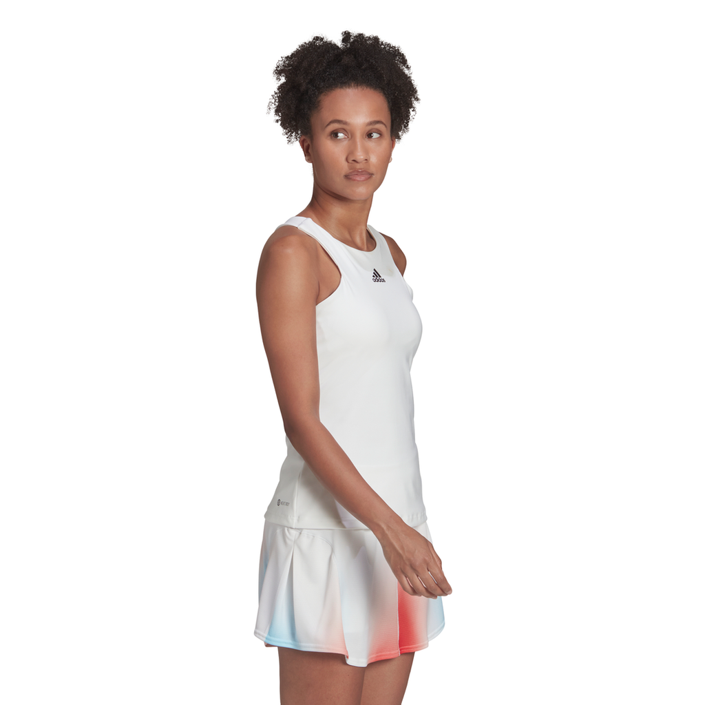 adidas Women's Tennis Y-Tank Top (White)
