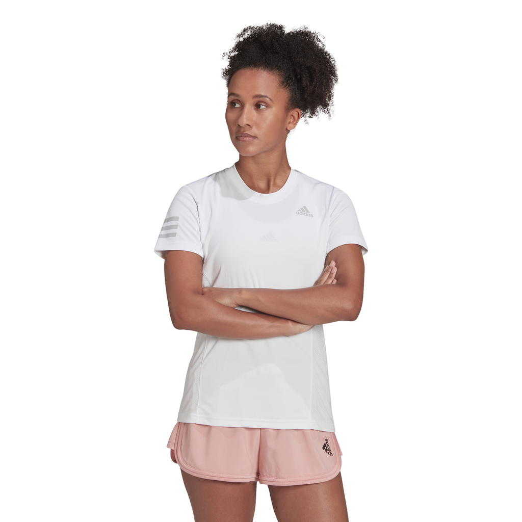 adidas Women s Club Tennis Top White Grey Two RacquetGuys