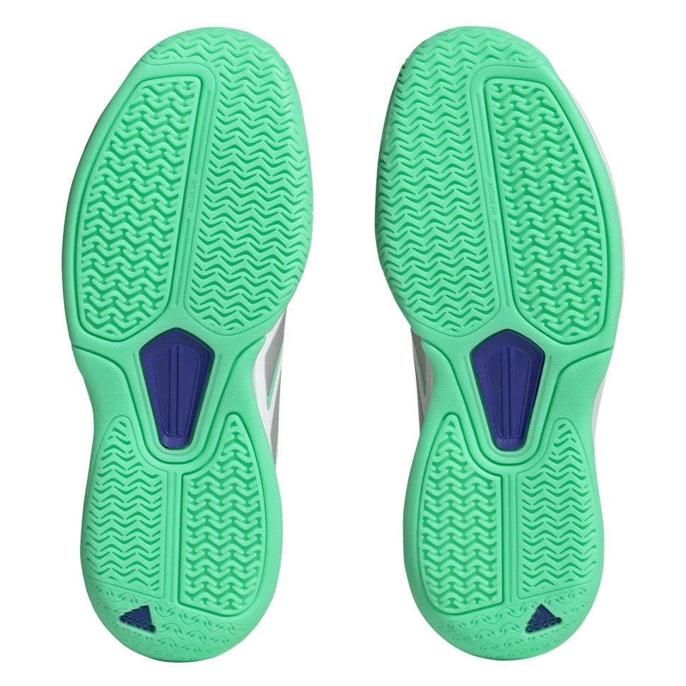 adidas AvaFlash Women's Tennis Shoe (White/Blue) - RacquetGuys.ca