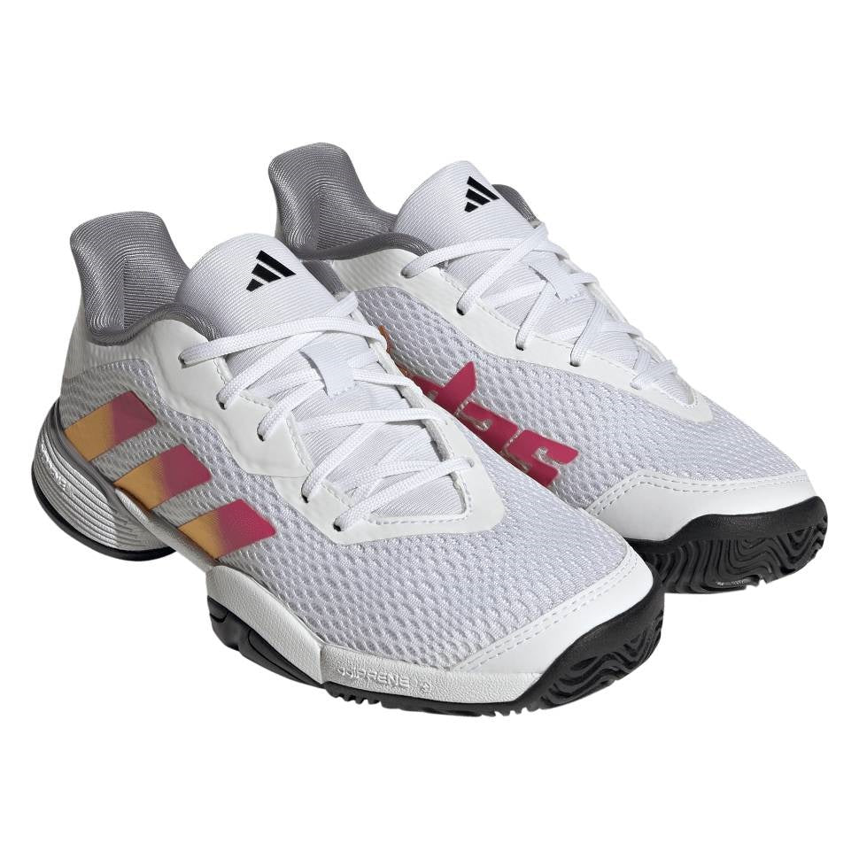 adidas Barricade Junior Tennis Shoe (White) - RacquetGuys.ca