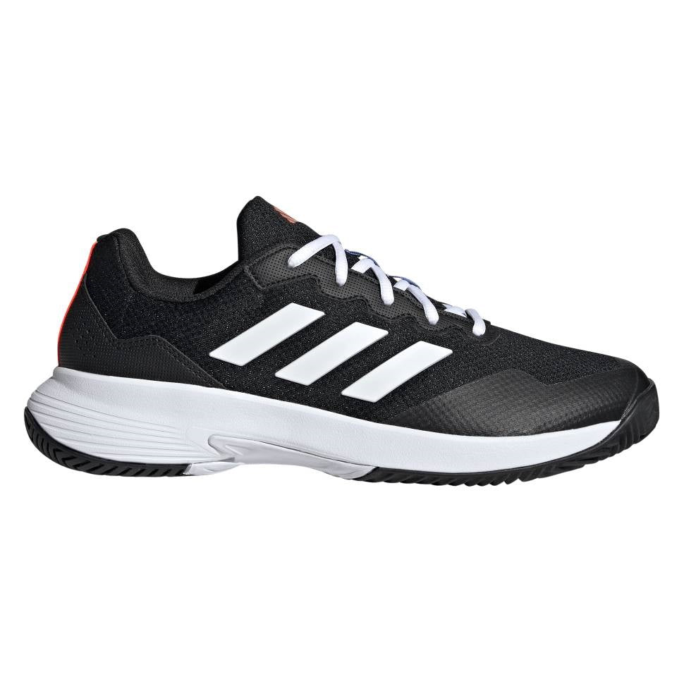 adidas GameCourt 2 Men's Tennis Shoe (Black/White) - RacquetGuys.ca