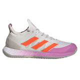 adidas Adizero Ubersonic 4 Women's Tennis Shoe (White/Impact Orange)