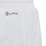 adidas Boy's 3 Stripe Club Shorts (White)