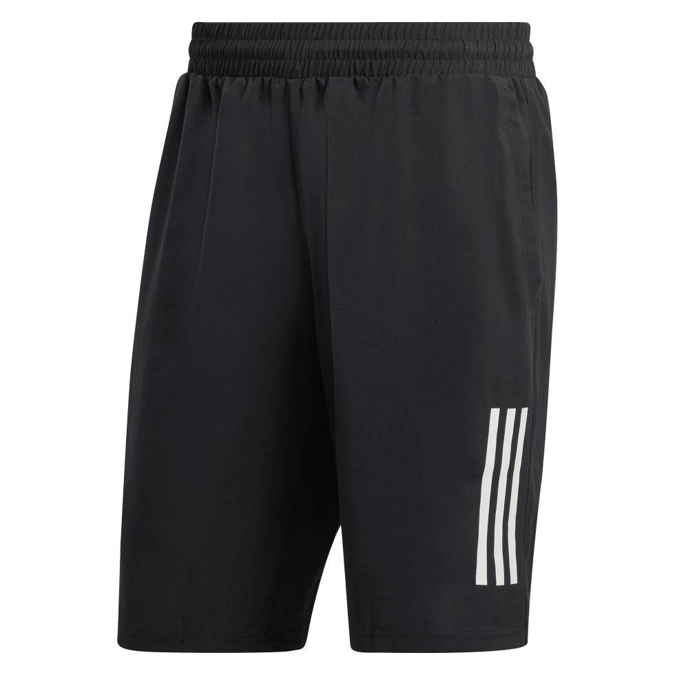 adidas Men's 3 Stripe 9-inch Club Short (Black)