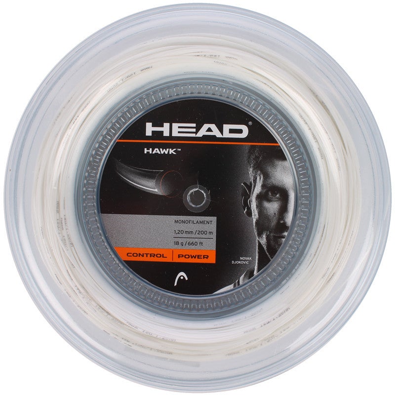 Head Hawk 18 Tennis String Reel (White) - RacquetGuys.ca