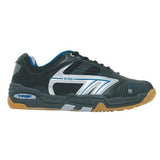 Hi-Tec S702 Men's Indoor Court Shoe (Black/White/Blue) - RacquetGuys