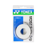Yonex Moist Super Grip Overgrip 3 Pack (White)